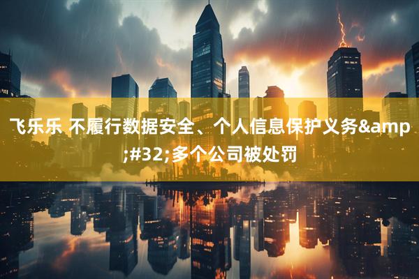 飞乐乐 不履行数据安全、个人信息保护义务&#32;多个公司被处罚